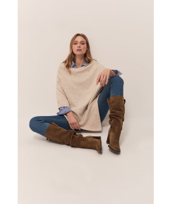 ALAMO - Poncho ivoire en tricot en ligne