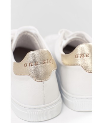 O.OASIS - Sneakers blanches  en cuir broderie danseuse commande en ligne