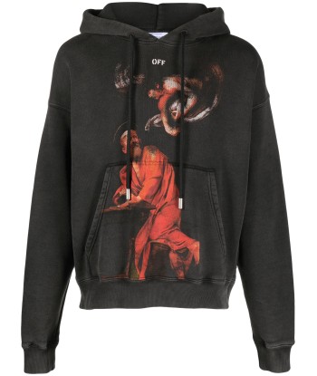 Saint Matthew Print Cotton Hoodie Par le système avancé 