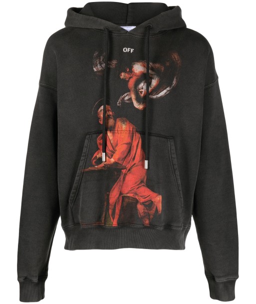 Saint Matthew Print Cotton Hoodie Par le système avancé 