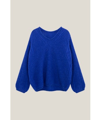 TING - Pull saphir blue tricot fantaisie détails lurex paiement sécurisé