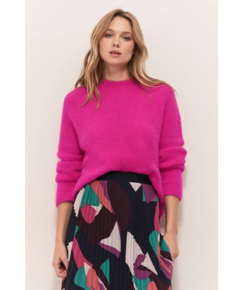 THELMA - Pull fuchsia tricot moelleux la livraison gratuite