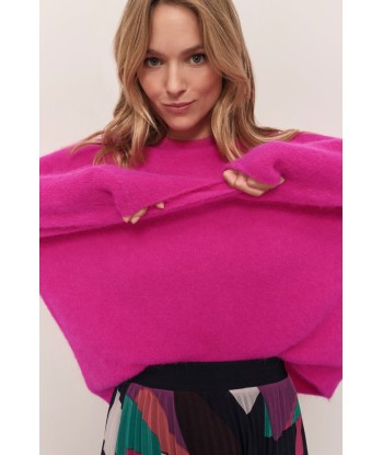 THELMA - Pull fuchsia tricot moelleux la livraison gratuite