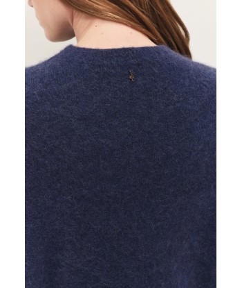 THELMA - Pull bleu navy tricot moelleux de la marque