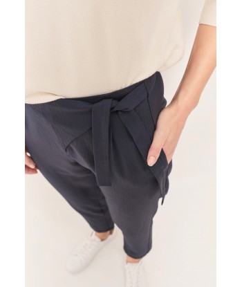 PASSY - Pantalon de costume marine néo-carotte 7/8e à rayures tennis du meilleur 