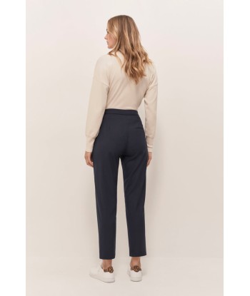 PASSY - Pantalon de costume marine néo-carotte 7/8e à rayures tennis du meilleur 