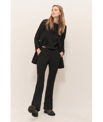 PACHY - Pantalon de costume noire avec larges revers shop