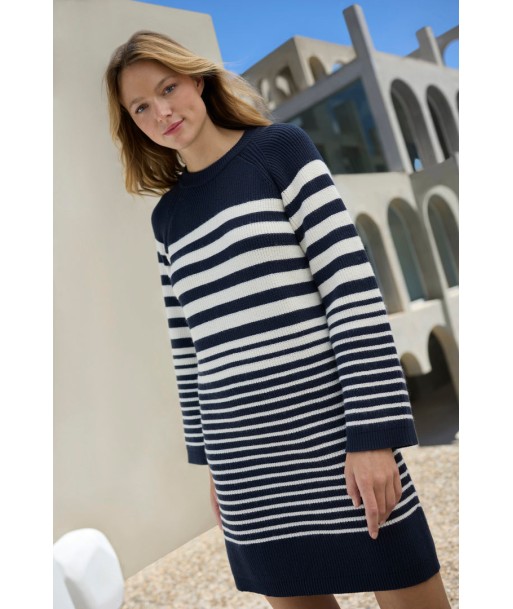 ROZALIA - Robe pull marinière en tricot est présent 