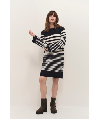 ROZALIA - Robe pull marinière en tricot est présent 