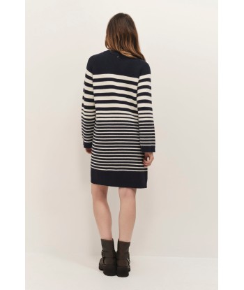 ROZALIA - Robe pull marinière en tricot est présent 