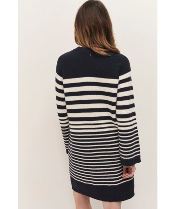 ROZALIA - Robe pull marinière en tricot est présent 