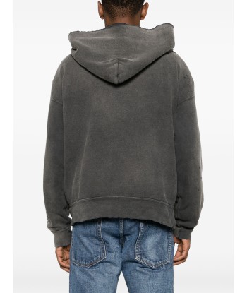 Ripped Detailing Cotton Hoodie offre 