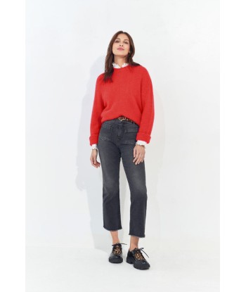 THELMA - Pull fiery red tricot moelleux chez Cornerstreet bien 