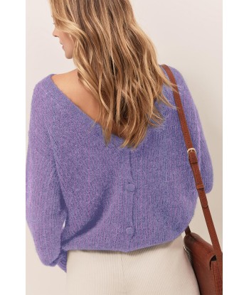 THILO  - Cardigan améthyste tricot fantaisie acheter