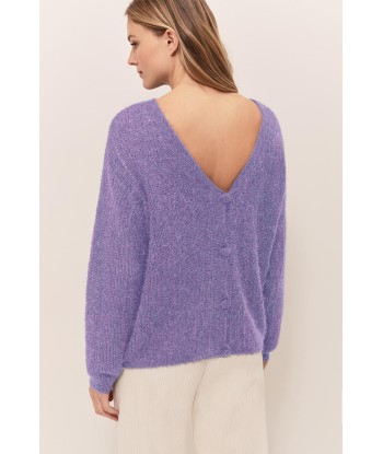 THILO  - Cardigan améthyste tricot fantaisie acheter