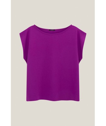 MARIA - T-shirt violet maille Voir les baskets