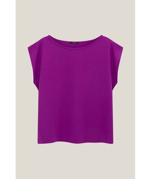 MARIA - T-shirt violet maille Voir les baskets