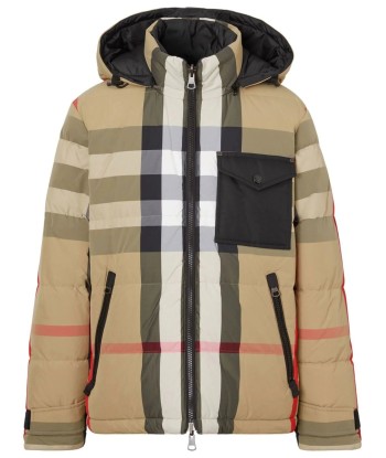 Reversible Exaggerated Check Padded Jacket de technologie