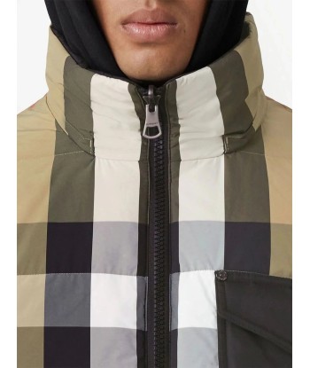 Reversible Exaggerated Check Padded Jacket de technologie