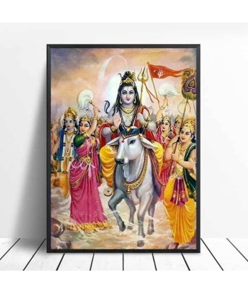 Poster Indien Shiva Vache vous aussi creer 