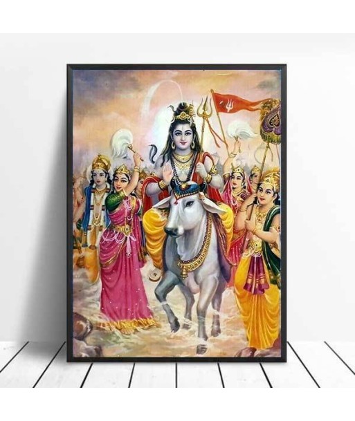 Poster Indien Shiva Vache vous aussi creer 