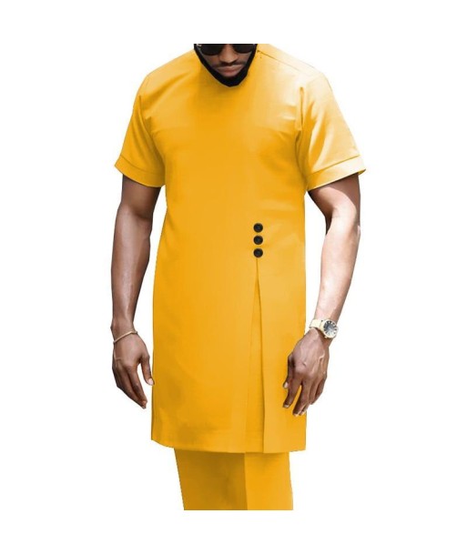 Kurta Indien Coupé Jaune vente chaude votre 