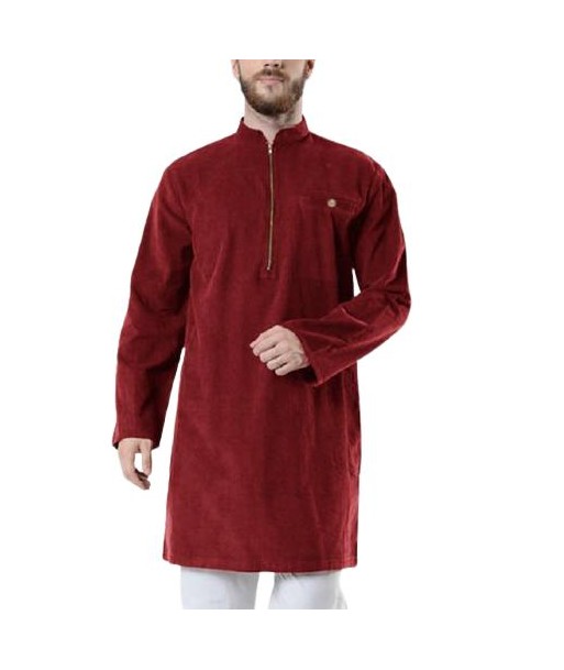 Kurta Indien Amar Rouge sur le site 