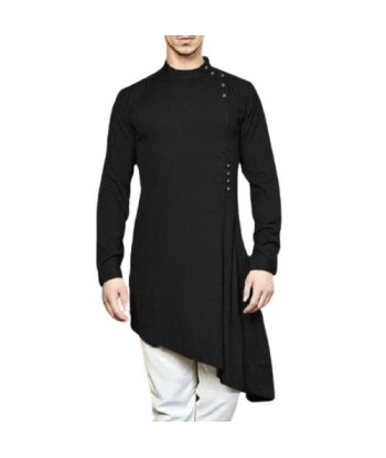 Sherwani Indien Classique Noir de technologie