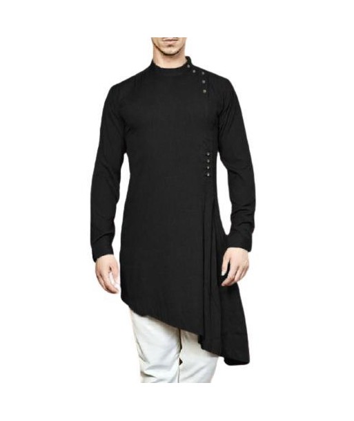 Sherwani Indien Classique Noir de technologie