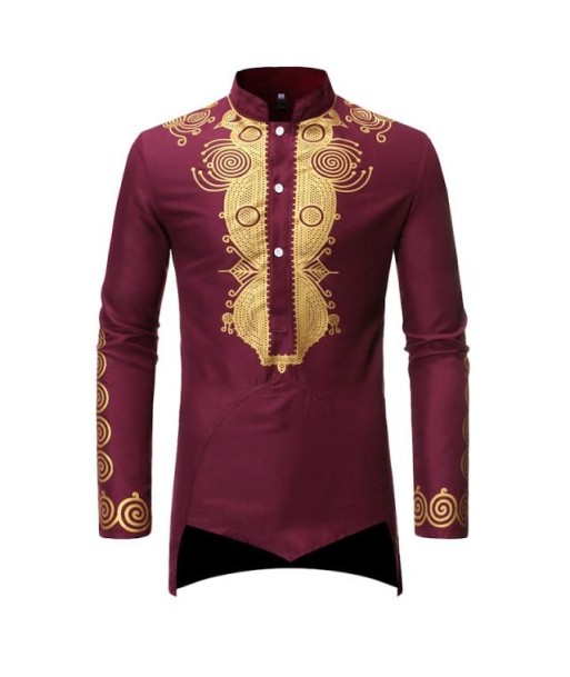 Sherwani Indien Bordeaux de pas cher