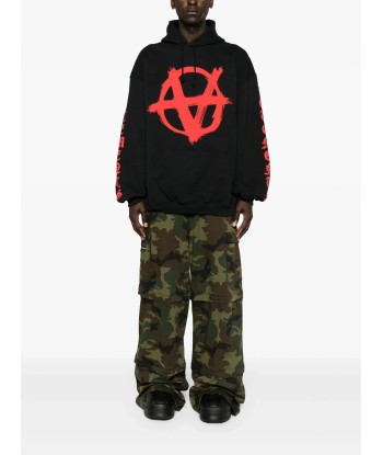 Reverse Anarchy Printed Hoodie outlet