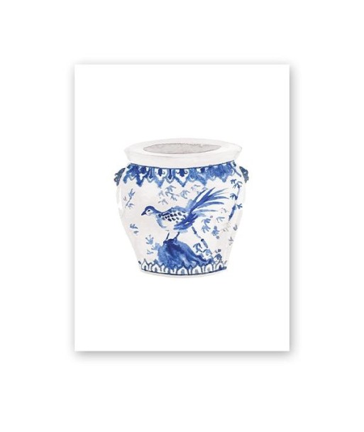 Tableau Oriental Moderne Bleu et Blanc store