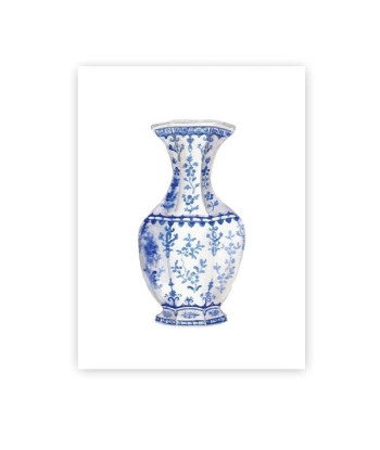 Tableau Oriental Vase Bleu 2 - 3 jours ouvrés.