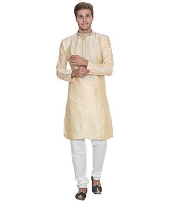 Chemise Kurta Homme Blanc pas cheres