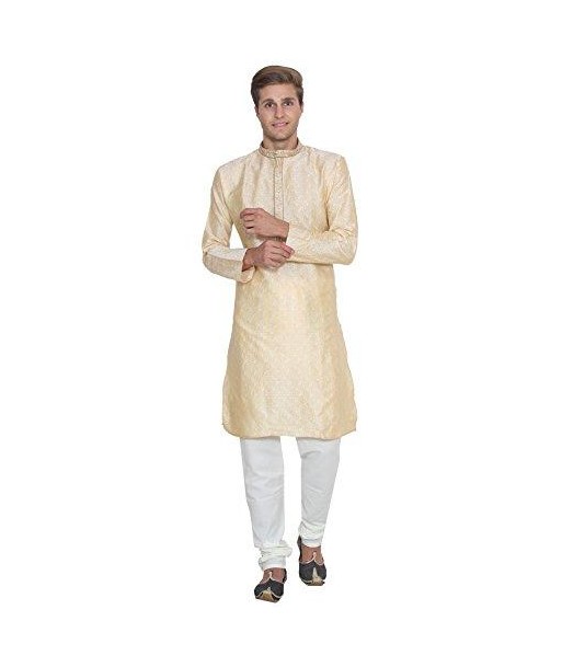 Chemise Kurta Homme Blanc pas cheres