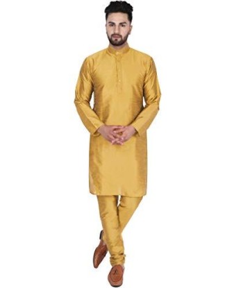 Kurta Homme Soirée Jaune 2024