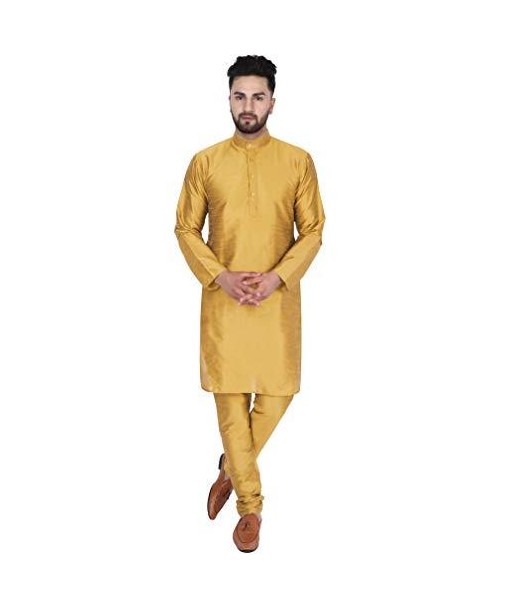 Kurta Homme Soirée Jaune 2024