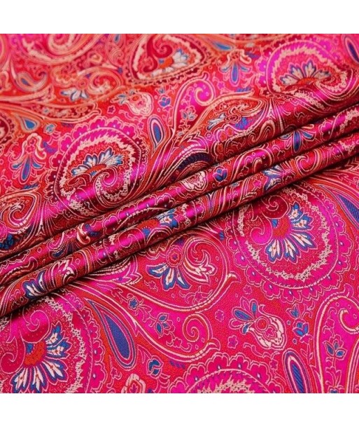 Tissu Indien Jacquard Rose Bonbon Profitez des Offres !