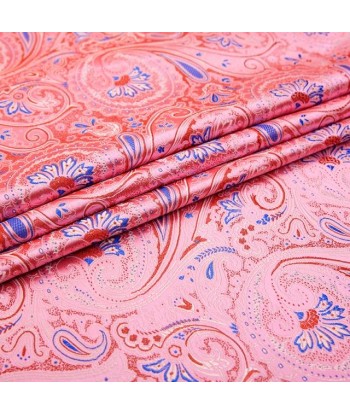 Tissu Indien Jacquard Rose Le MVP de beaucoup