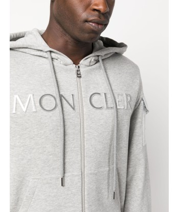 Raised Logo Zip Up Hoodie vente chaude votre 