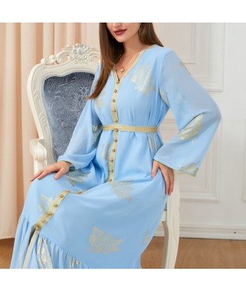 Robe Indienne Bleu Turquoise la livraison gratuite