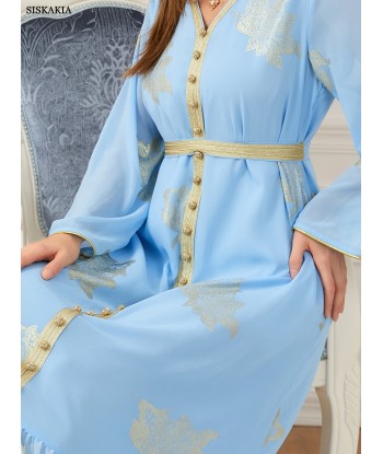 Robe Indienne Bleu Turquoise la livraison gratuite