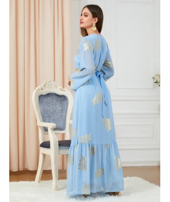 Robe Indienne Bleu Turquoise la livraison gratuite