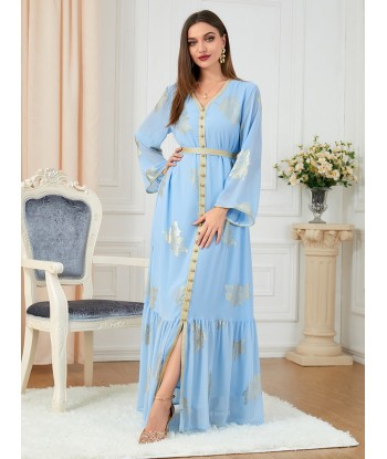 Robe Indienne Bleu Turquoise la livraison gratuite