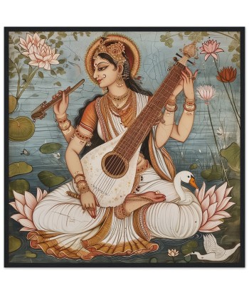 Tableau Rajasthani de Saraswati - Harmonie divine acheter