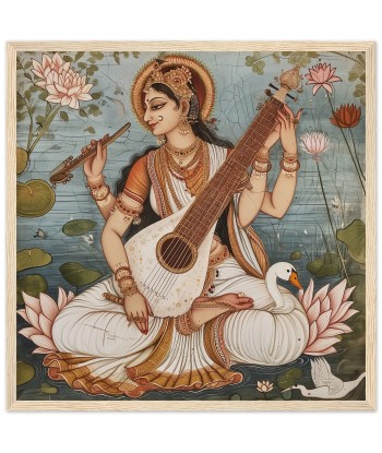 Tableau Rajasthani de Saraswati - Harmonie divine acheter