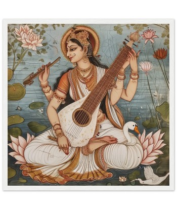 Tableau Rajasthani de Saraswati - Harmonie divine acheter