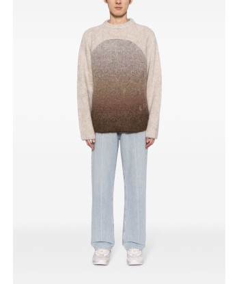 Rainbow Gradient Effect Crew Neck Jumper les ctes