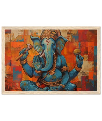 Tableau Abstrait Moderne de Ganesh - Mosaïque de Couleurs basket pas cher