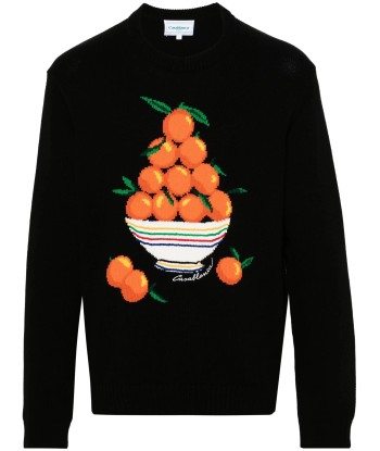 Pyramide D'Oranges intarsia Knit Jumper Paris Déstockage Promo